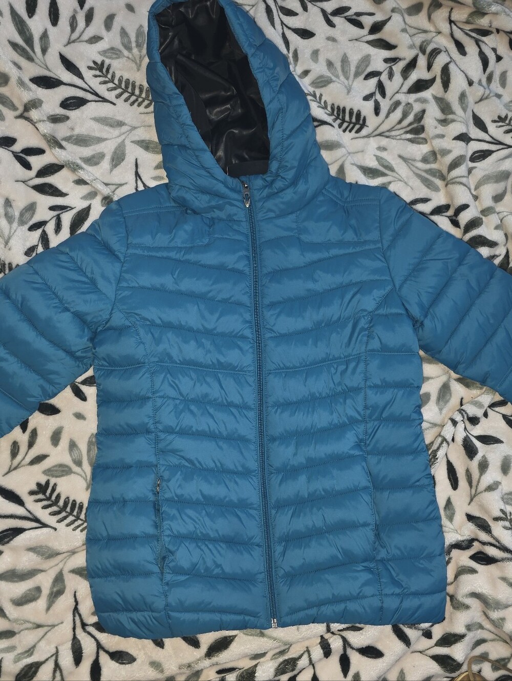 GIRLS  Teal Lightweight Packable Puffer Jacket